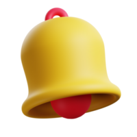 Ring in the school day with this charming 3D icon of a school bell. Perfect for education, classroom, and school-themed designs png