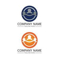 people Community,care group network and social icon design template vector