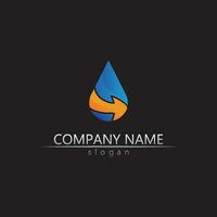 Water drop Logo Template vector