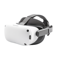 virtual realidade ou vr fone de ouvido isolado em transparente fundo png. vr óculos para 360 meio Ambiente jogos ou simulação Treinamento generativo ai png