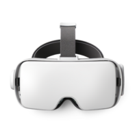 virtuell Wirklichkeit oder vr Headset isoliert auf transparent Hintergrund png. vr Brille zum 360 Umgebung Spiele oder Simulation Ausbildung generativ ai png