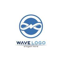 Water wave icon vector