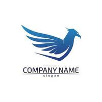 Falcon Wings Logo Template vector icon logo design app