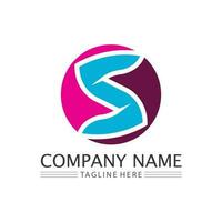 S letter and S logo Business corporate S font logo vector