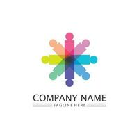 People logo, Team, Succes people work, Group and Community, Group Company and Business logo vector and design Care, Family icon Succes logo