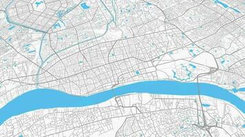 luz azul cinzento Kolkata mapa fundo laço. fiação por aí Índia cidade ar imagens de vídeo. desatado panorama rotativo sobre centro da cidade pano de fundo. video