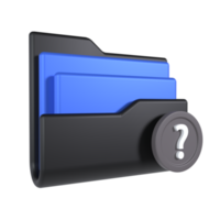 Help Folder 3D Icon png