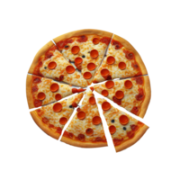 pizza, pizza png, pizza met transparant achtergrond ai gegenereerd png