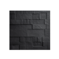 plattor png, svart plattor med transparent bakgrund ai genererad png