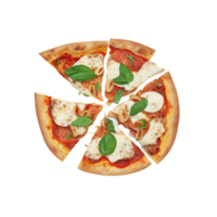 Pizza, Pizza png, Pizza mit transparent Hintergrund ai generiert png