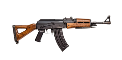 Gewehr png, ak 47 transparent Hintergrund, Gewehr transparent Hintergrund ai generiert png