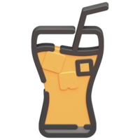 3d jugo icono con oscuro tema y alto calidad hacer imagen png