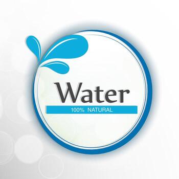 Abstract background with blue abstract pattern can be use as flyer, banner or poster. Save water concept. vector