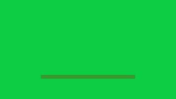 fast red loading bar loop animation on green screen background video
