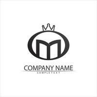 M Letter Logo Template vector