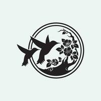 Birds and swallow dove logo design and vector animal wings and flying bird