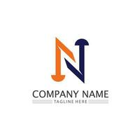 N Letter Logo Template vector