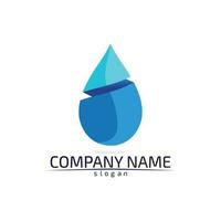 water drop Logo Template vector illustration design