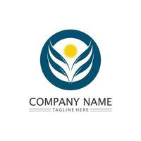 Community logo people work team and business vector logo and design group family