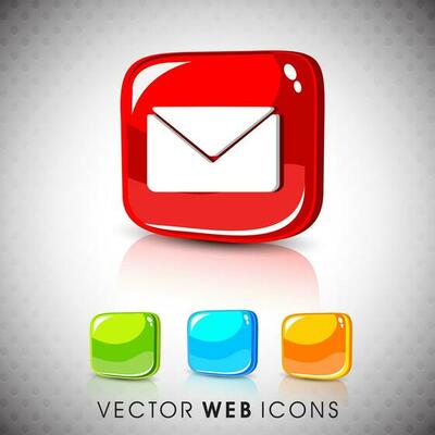 Glossy web icons