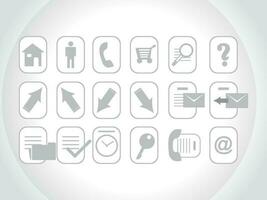 Web mail icons set for websites, web applications. email applications or server Icons. vector