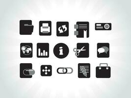 Web mail icons set for websites, web applications. email applications or server Icons. vector