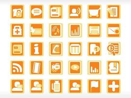 Web mail icons set for websites, web applications. email applications or server Icons. vector