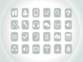 Web mail icons set for websites, web applications. email applications or server Icons. vector