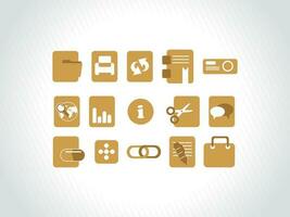 Web mail icons set for websites, web applications. email applications or server Icons. vector