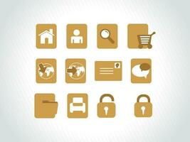 web mail icons set for websites, web applications. email applications or server Icons. vector