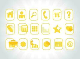 web mail icons set for websites, web applications. email applications or server Icons. vector