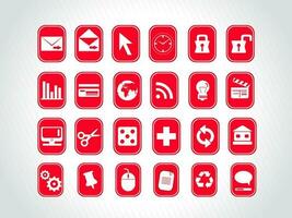 web mail icons set for websites, web applications. email applications or server Icons. vector