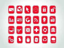 web mail icons set for websites, web applications. email applications or server Icons. vector