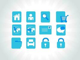 web mail icons set for websites, web applications. email applications or server Icons. vector