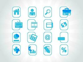 web mail icons set for websites, web applications. email applications or server Icons. vector