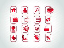 web mail icons set for websites, web applications. email applications or server Icons. vector