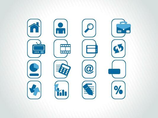 web mail icons set for websites, web applications. email applications or server Icons.