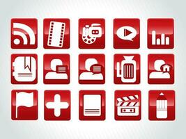 web mail icons set for websites, web applications. email applications or server Icons. vector