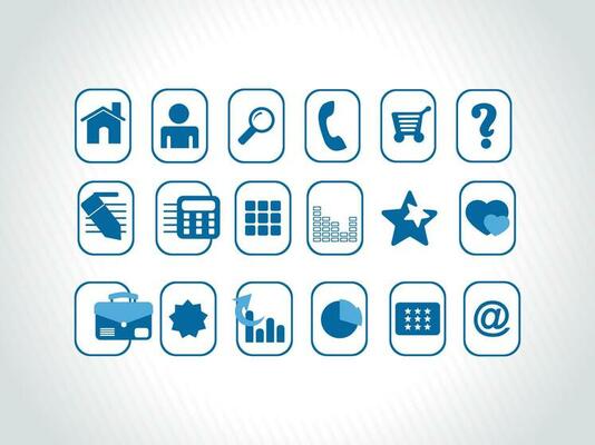web mail icons set for websites, web applications. email applications or server Icons.