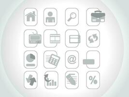 web mail icons set for websites, web applications. email applications or server Icons. vector