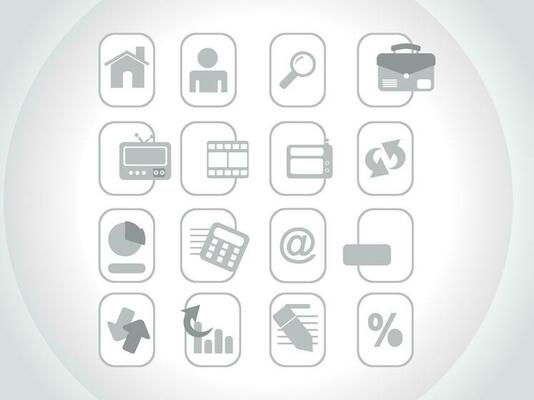 web mail icons set for websites, web applications. email applications or server Icons.