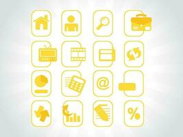 web mail icons set for websites, web applications. email applications or server Icons. vector