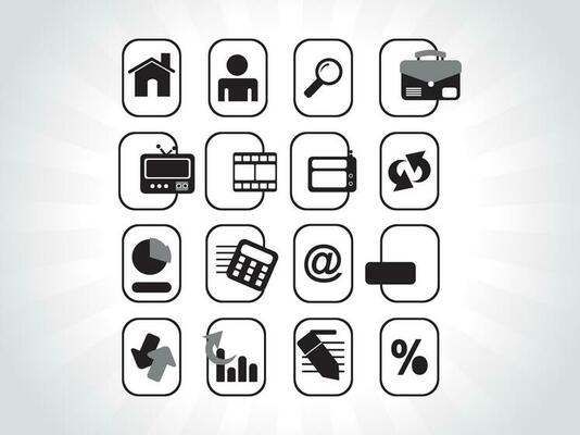 web mail icons set for websites, web applications. email applications or server Icons.