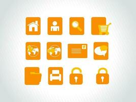 web mail icons set for websites, web applications. email applications or server Icons. vector