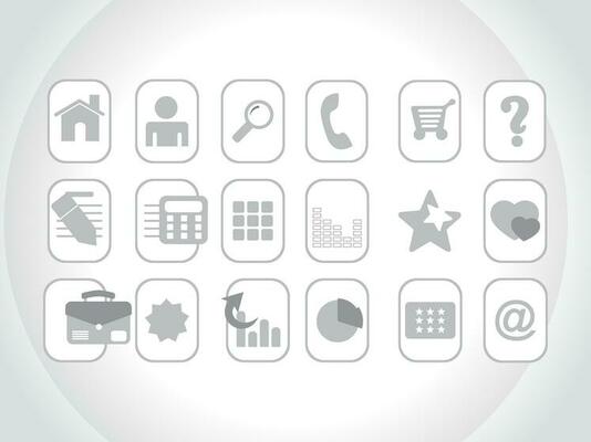 web mail icons set for websites, web applications. email applications or server Icons.