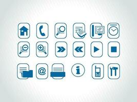 web mail icons set for websites, web applications. email applications or server Icons. vector