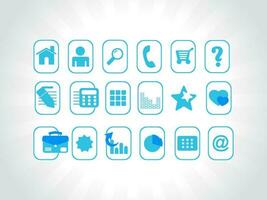 web mail icons set for websites, web applications. email applications or server Icons. vector