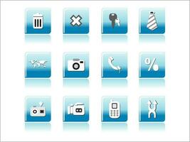 web mail icons set for websites, web applications. email applications or server Icons. vector