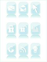 web mail icons set for websites, web applications. email applications or server Icons. vector