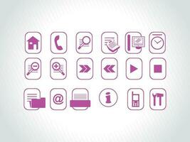 web mail icons set for websites, web applications. email applications or server Icons. vector